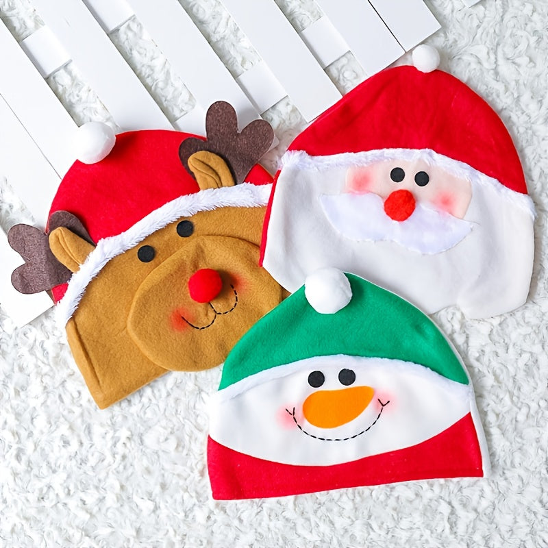 1pc Christmas Hat Santa Snowman Elk Adult&Kids