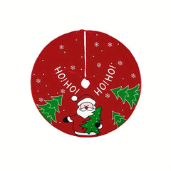 Disposable Christmas Tree Skirt Creative Printing Tree Bottom Decoration