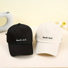 Letter Embroidery Couple Baseball Cap Solid Casual Couple Golf Sun Hats