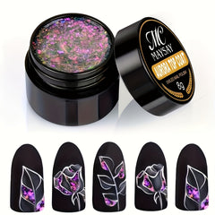 Aurora Gel Nail Polish Top Coat Hybrid Gel Varnish