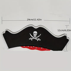 Halloween Pirate Hat Eye Mask Set