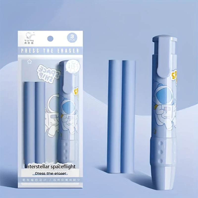 Retractable Pushable Eraser No Crumbs No Trace