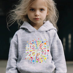Kid's 2pcs Hello 51 41meter Print Outfit Girl's Sporty Clothes