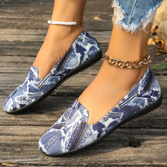 Denim Slip on Non slip Walking Shoes Women's Lightweight And Comfortable
