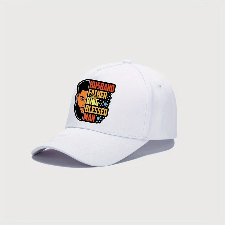 Printed Baseball Cap Cotton Adjustable Sunscreen Peaked Hat