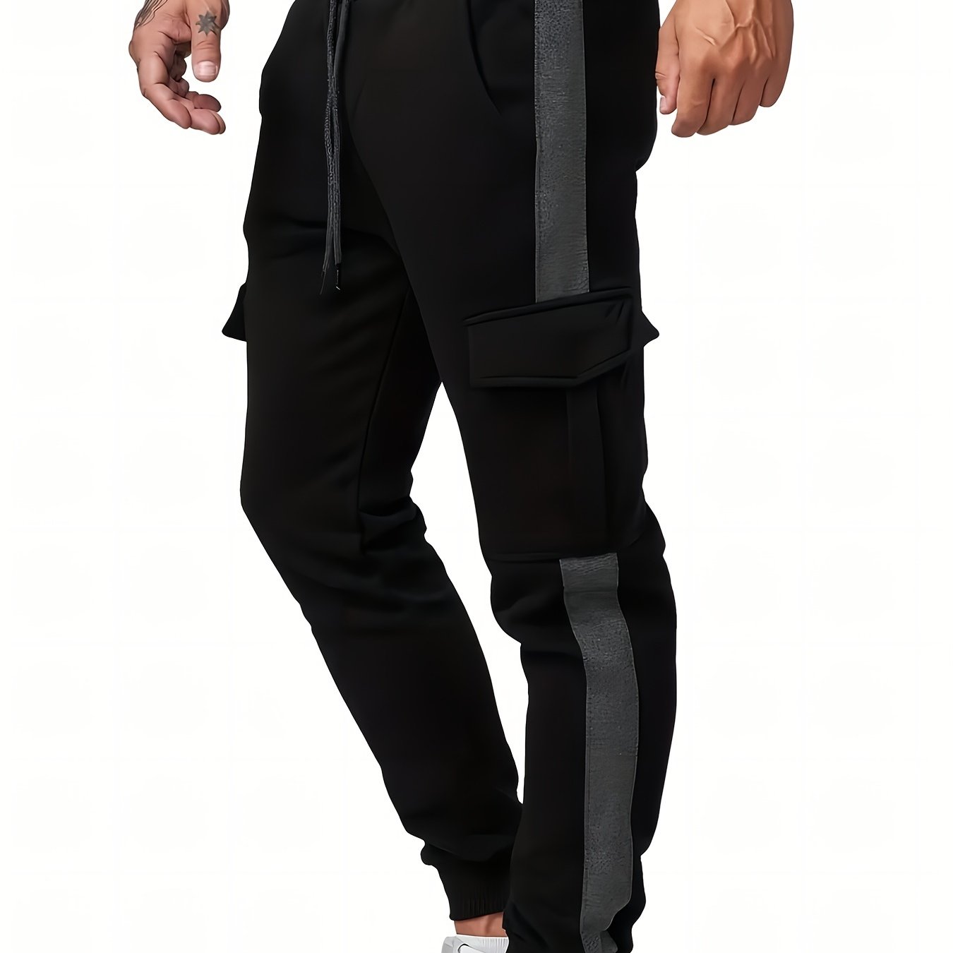 Men's Stretch Joggers with Drawstring Waist