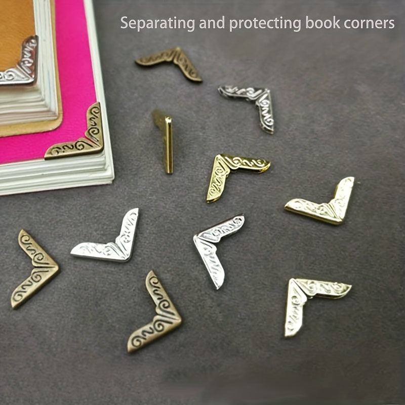30pcs Metal Corner Protector Notebook Cover Album Corner Cover Protectors