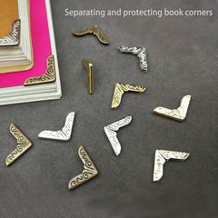 30pcs Metal Corner Protector Notebook Cover Album Corner Cover Protectors