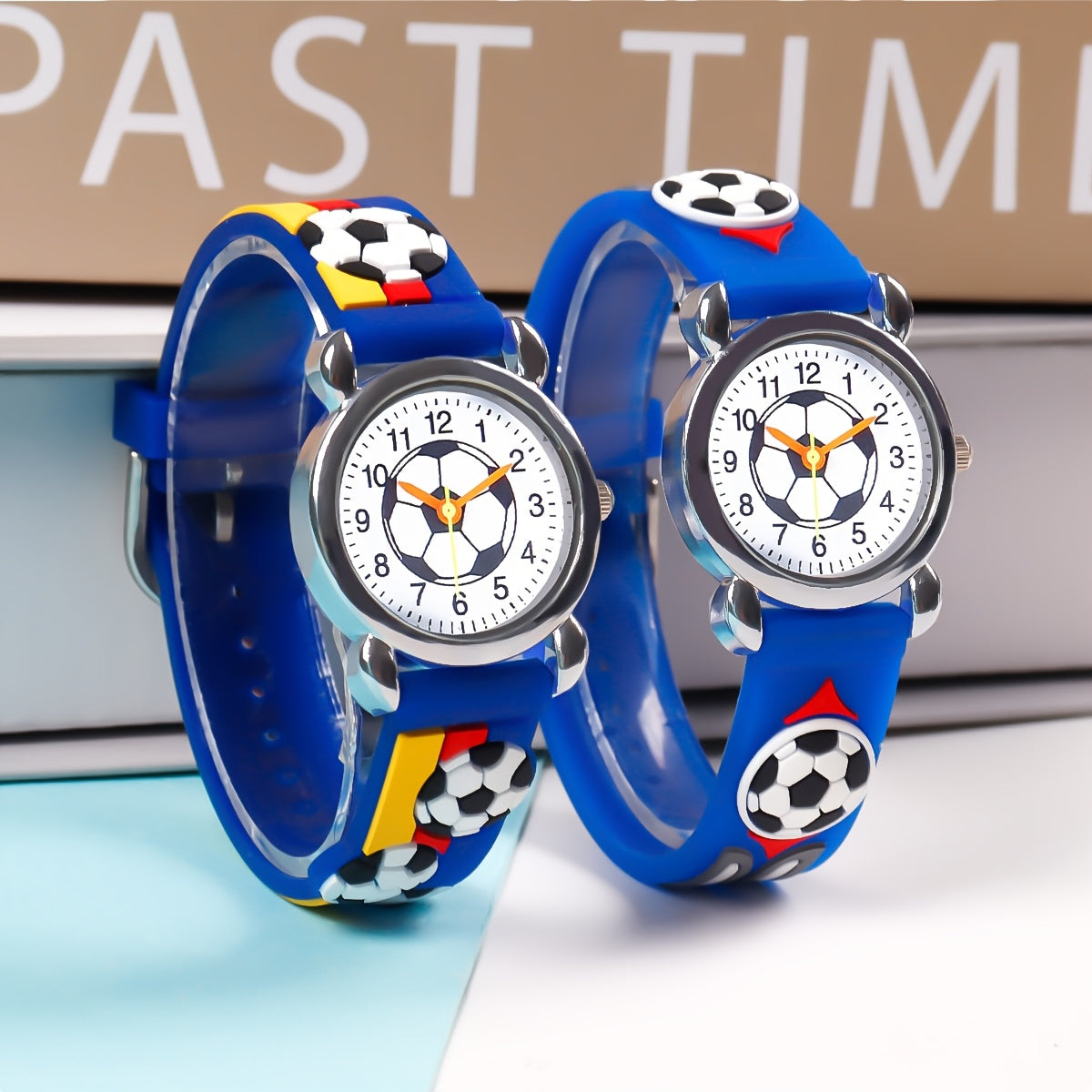 2pcs Boys' Sports Quartz Watches Mixed Casual Student Electronic Wristwatch