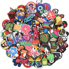 34pcs Anime Shoe Charms For Clogs Jigs Sandals PVC Shoe Decorations Accessories