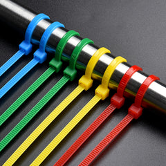 100pcs Colorful Self Locking Nylon Ties for Wire Management