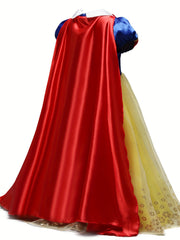 Girls Halloween Queen Cloak Princess Dress Role Play Costume Set