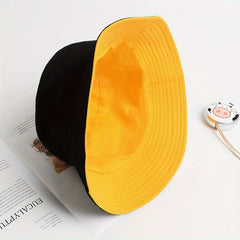 Small Daisy Double Sided Fisherman Hat Sun Visor Chrysanthemum Spring Summer
