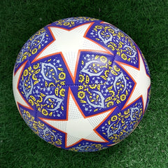 1pc Size 5 PU Machine Stitched Soccer Ball with Pump for Outdoor Training