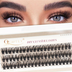 60Pcs DIY Eyelash Extensions 40P C Curling 10 12 14mm Fluffy & Long Cluster Fals