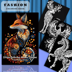 Relax Animal Coloring Book for Adults - Perfect Gift for Friends