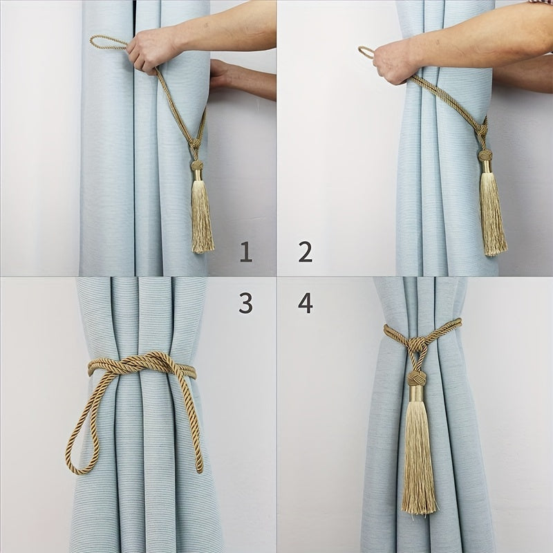 Decorative Curtain Tiebacks with Tassel for Home Decor