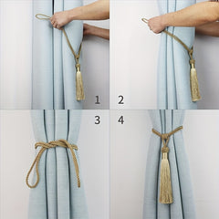 Decorative Curtain Tiebacks with Tassel for Home Decor