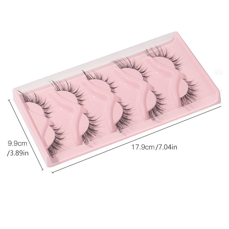 Cat Eye Lashes Natural Volume Thick Curly Manga Winged False Eyelashes