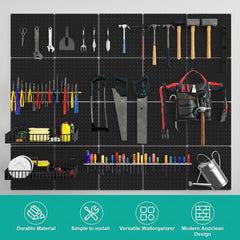 Metal Pegboard 1pc 1set 2 54cm Hole Spacing Storage Rack with Screws