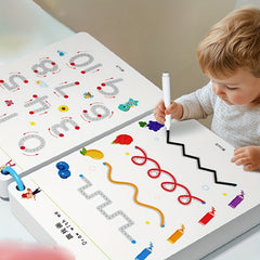 Educational Workbook Set with 2 Pens, 1 Eraser & Stickers