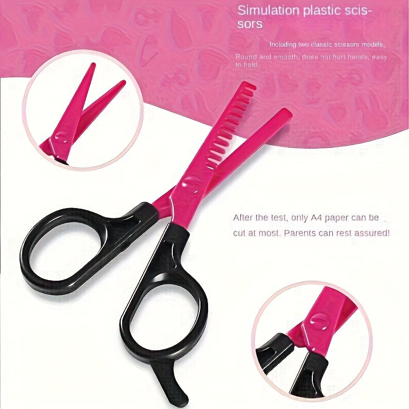 Girls Beauty Salon Set Hair Cutting Kit Pretend Play Hairdresser Toy