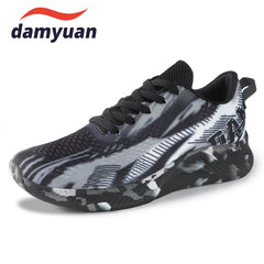 Men's Tie Dye Camo Lace Up Knit Sneakers