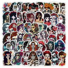 50pcs Zombie Bride Graffiti Stickers Waterproof DIY Sticker Pack