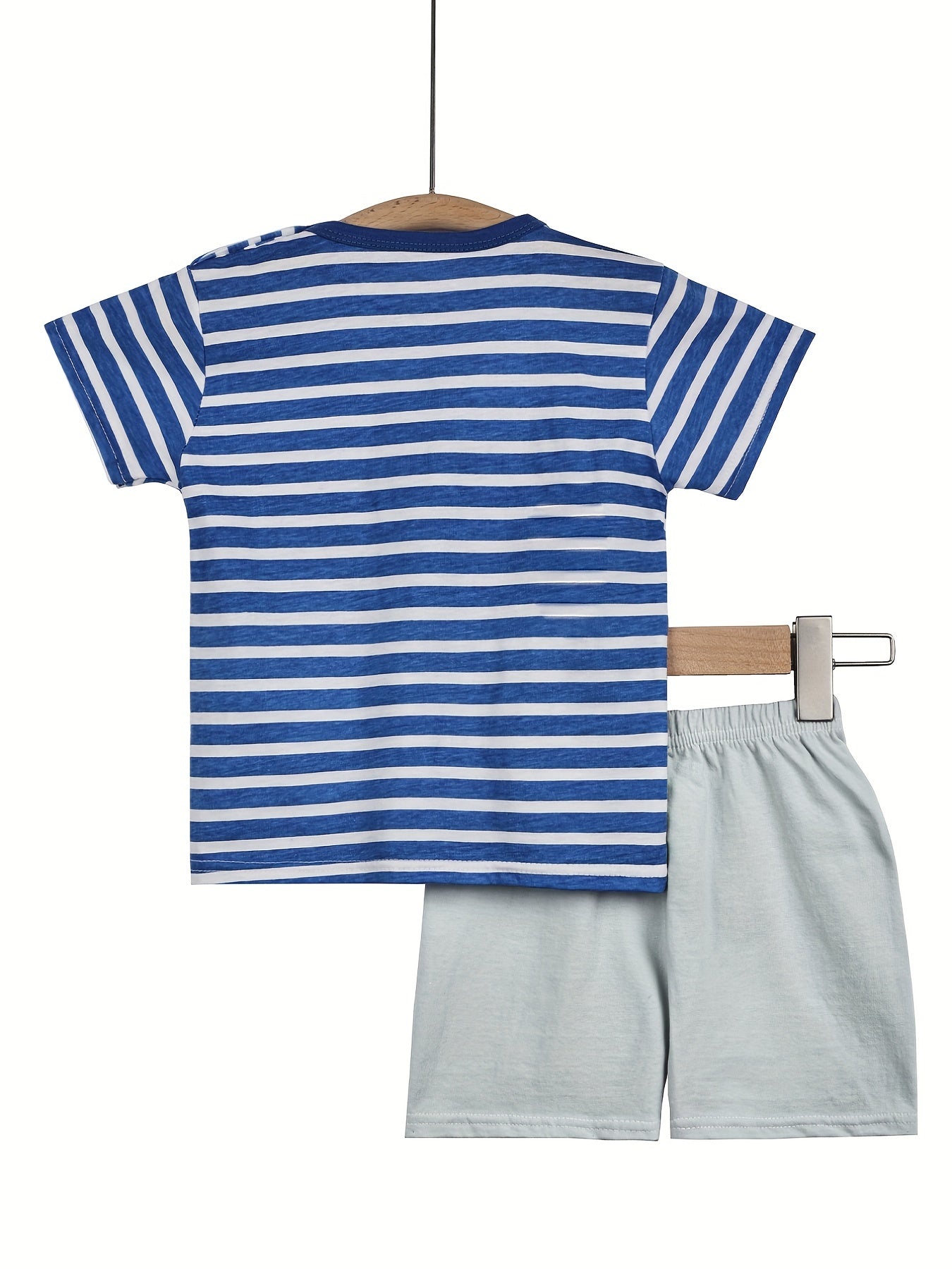 Boys Excavator Print T Shirt & Shorts Set