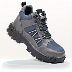 Men's Steel Toe Non Slip Work Safety Boots Puncture Proof