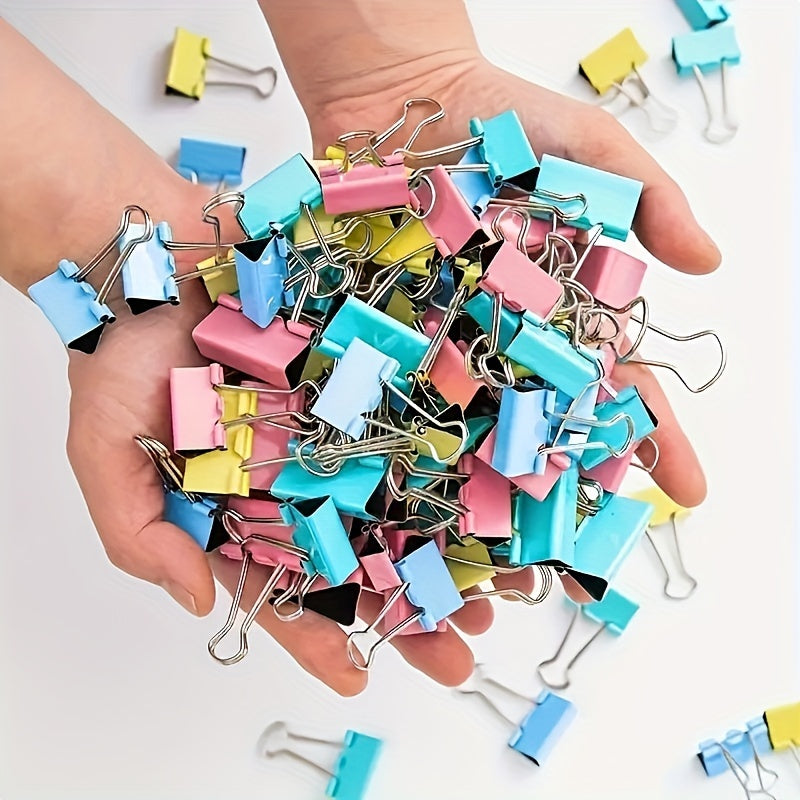 48pcs Metal Clip Small Dovetail Large Stainless Steel Office Storage Iron Clip