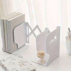 Retractable Book Stand with Pen Holder & Clip