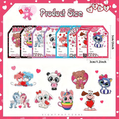 250 Heart Stickers Roll Gift Series Adhesive Sticker Labels