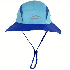 Mesh Hollow UV Protection Boonie Hat Wide Brim Fishing Sun Hat