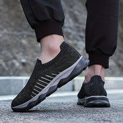 Men's Lace-up Slip-on Sneakers, Lightweight & Breathable