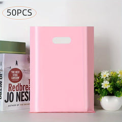 50pcs Rainbow Gift Bags 7.87x6inch Bulk for Easter Christmas Valentine