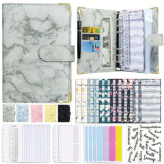Waterproof Portable A6 Marbled Notebook Budget Book