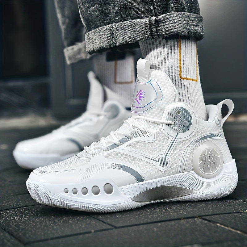 Men's Lace Up Non Slip Basketball Shoes