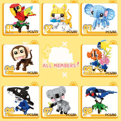 Mini Animal Building Block Toys for Home and Office Decor