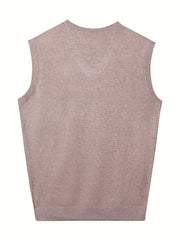 Men's V Neck Cable Knit Sweater Vest