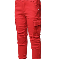 Boys Teen Casual Plain Pocket Side Jeans Pants Spring Autumn