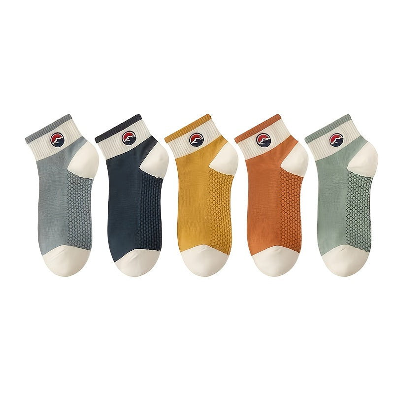 10 Pairs Men's Crew Socks Breathable Comfy Daily Wearing Sports Socks