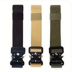 Quick Release Buckle Canvas Belt Outdoor Men's Military Training Belt
