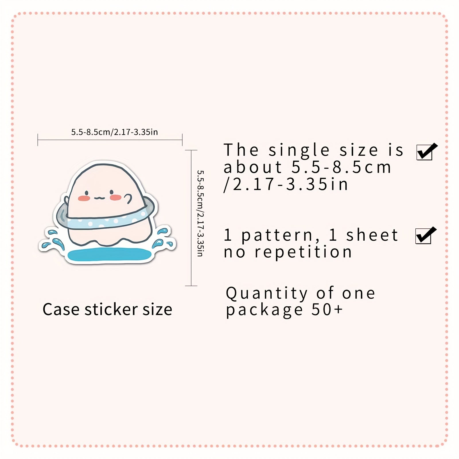 50pcs Romantic Stickers for Laptops Guitars & More Heart Flower & Star Design