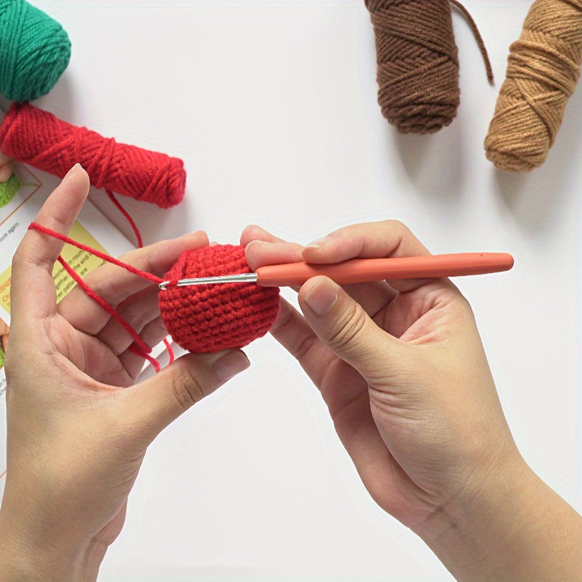 DIY Crochet Doll Christmas Set Decorations - Gnome Deer Baubles