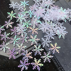400pcs Snow Confetti Christmas Decorations Winter Confetti Snow Party Set