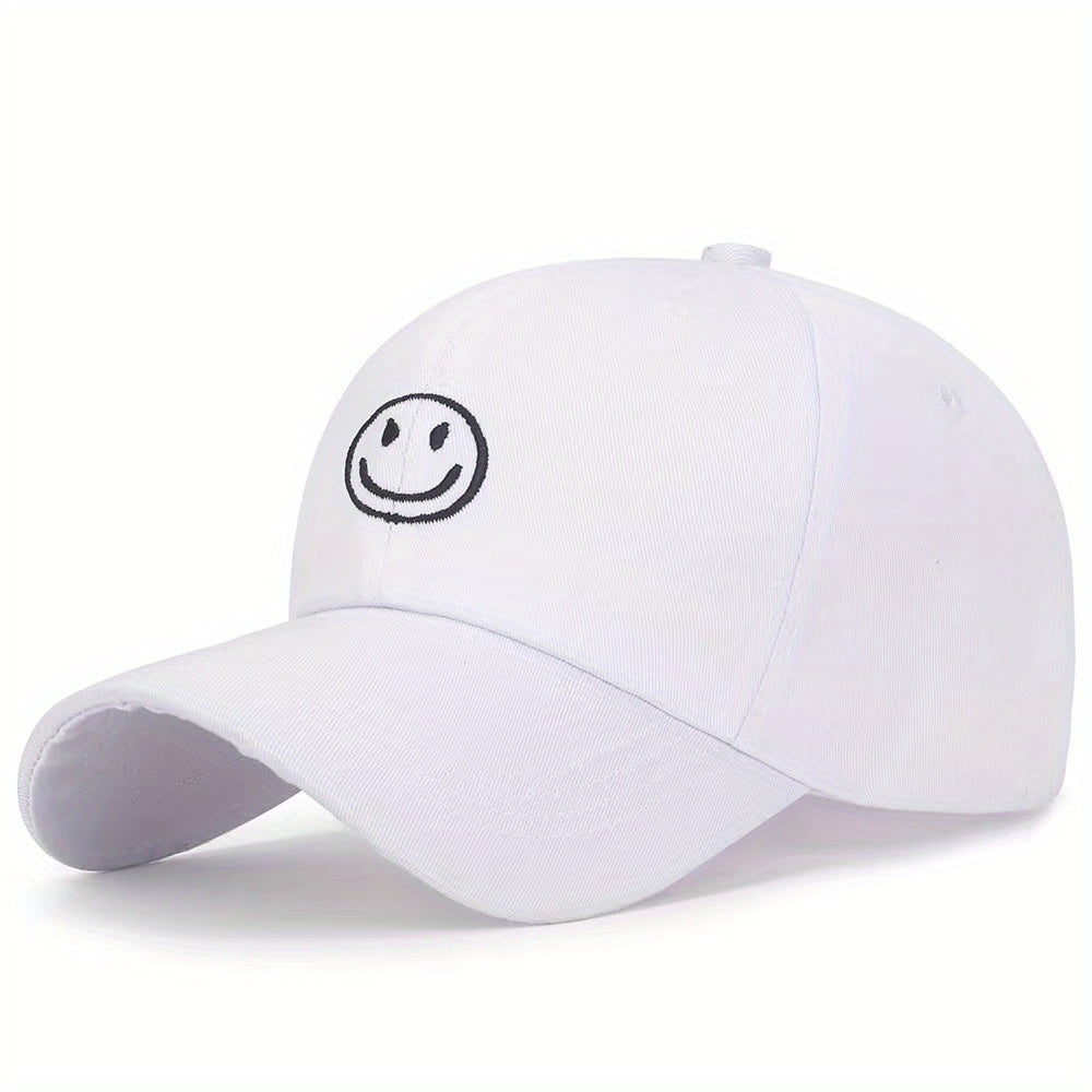 Men's Happy Face Baseball Cap Embroidered Peaked Cap