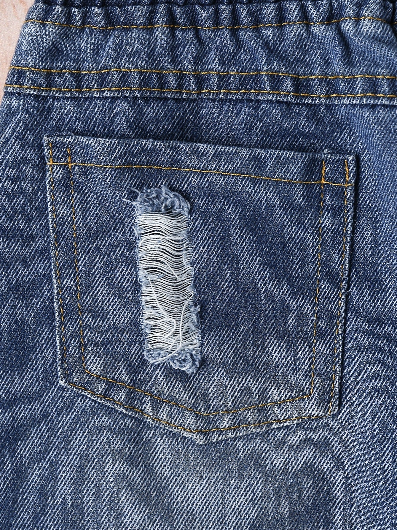 Girls Wide Leg Ripped Jeans