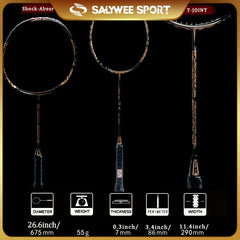 Carbon Fiber Badminton Rackets 10U G4 Golden Dragon Max 13