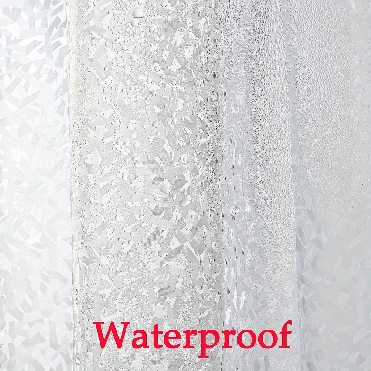 Waterproof 3D Shower Curtain with Metal Grommet, Thickened Fabric